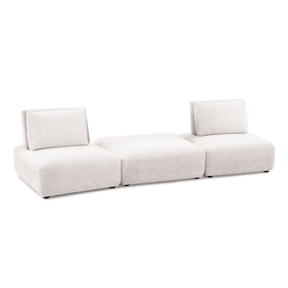 Furniture Of America Stavanger Contemporary White 2-Seater W/ Square Ot Model FM63001WH-C