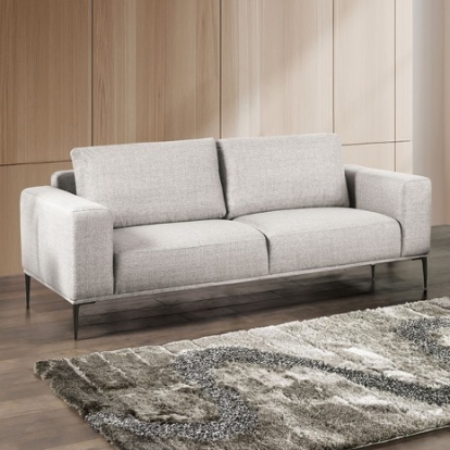 Furniture Of America Forde Contemporary Chenille, Metal, Solid Wood, Others Gray Sofa | FM63009GY-SF