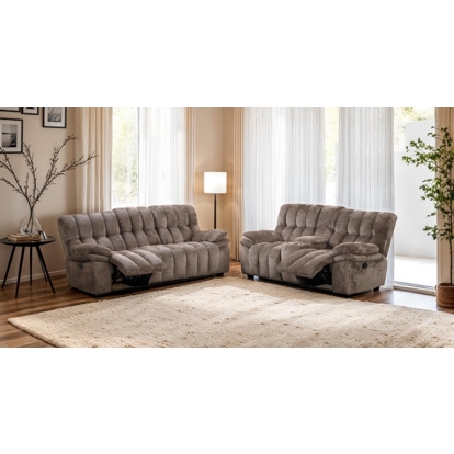 Furniture Of America Hieronymus Transitional Dark Brown Manual Sofa Model FM64001DB-SF-M