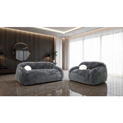 Furniture Of America Darwen Contemporary Dark Gray Sofa Model FM64006DG-SF