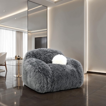 Furniture Of America Darwen Contemporary Dark Gray Swivel Chair Model FM64006DG-CH-SW