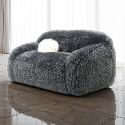 Furniture Of America Darwen Contemporary Dark Gray Loveseat Model FM64006DG-LV