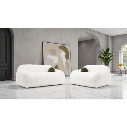 Furniture Of America Darwen Contemporary White Sofa Model FM64006WH-SF