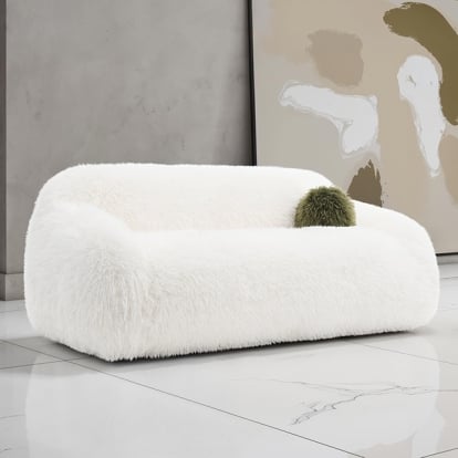 Furniture Of America Darwen Contemporary White Sofa Model FM64006WH-SF