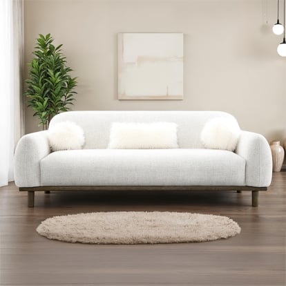 Furniture Of America Mellone Mid-Century Modern Oat Sofa Model FM64007LG-SF