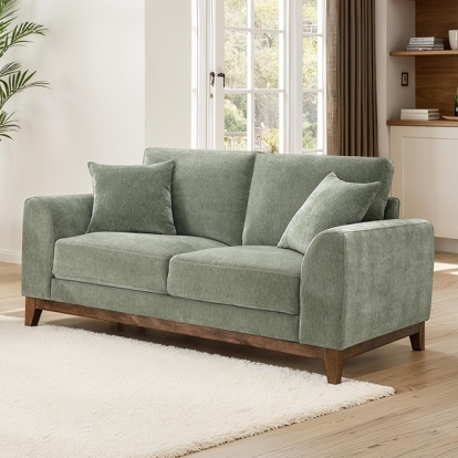 Furniture Of America Watton Mid-Century Modern Olive Green Loveseat Model FM64008GR-LV