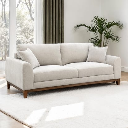 Furniture Of America Watton Mid-Century Modern Light Gray Sofa Model FM64008TP-SF