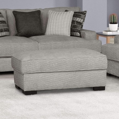 Furniture Of America Ardenfold Contemporary Fabric, Solid Wood, Others Gray Ottoman | FM64201GY-OT