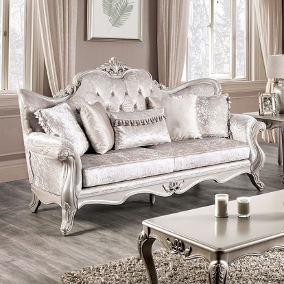 Furniture Of America Acapulco Traditional Off-White Sofa Model FM65001WH-SF