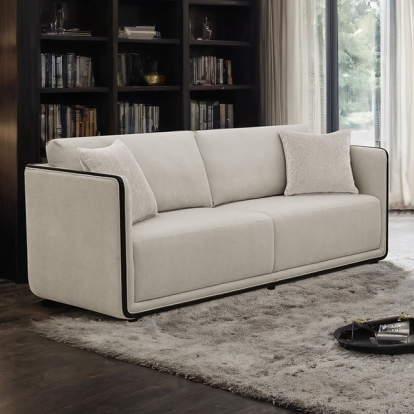 Furniture Of America Benilde Contemporary Taupe Sofa Model FM67004TP-SF
