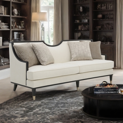 Furniture Of America La Salle Traditional White Sofa Model FM67005WH-SF