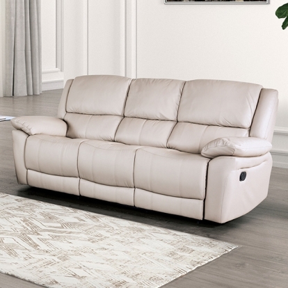 Furniture Of America Glarus Transitional White Sofa Manual Recliner Model FM69003WH-SF-M