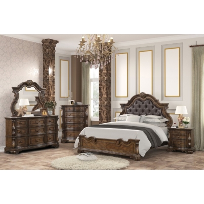 Furniture Of America Leovanni Traditional Dark Brown Dresser Model FM70003DB-D