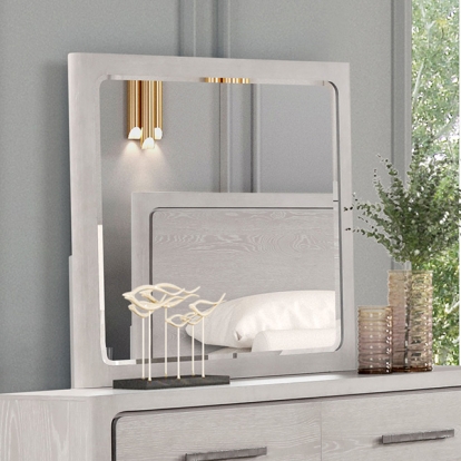 Furniture Of America Crowthorne Contemporary White Oak Mirror Model FM70100AK-M