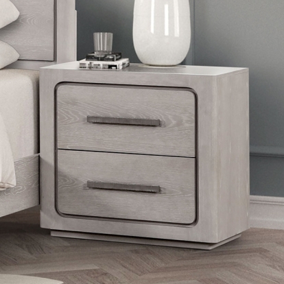 Furniture Of America Crowthorne Contemporary White Oak Nightstand Model FM70100AK-N