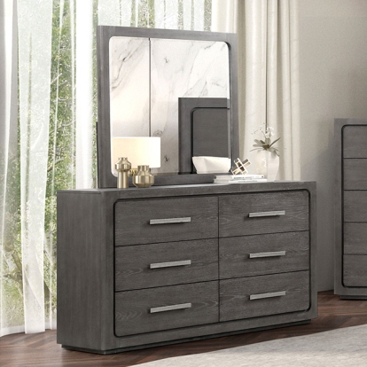 Furniture Of America Crowthorne Contemporary Warm Gray Dresser Model FM70100GY-D