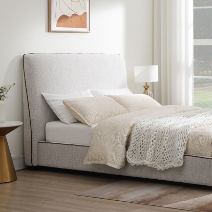Furniture Of America Pacifico Contemporary Oat/Brown Bed Model FM71008BG-Full Bed