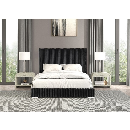 Furniture Of America Cadwell Contemporary Black Bed Model FM7120BK-Twin Bed