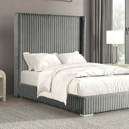 Furniture Of America Cadwell Contemporary Gray Bed Model FM7120GY-Full Bed
