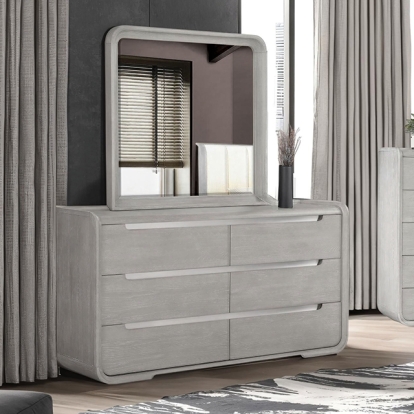 Furniture Of America Osterley Modern Contemporary Light Gray Dresser Model FM71500LG-D