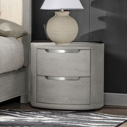 Furniture Of America Osterley Modern Contemporary Light Gray Nightstand Model FM71500LG-N