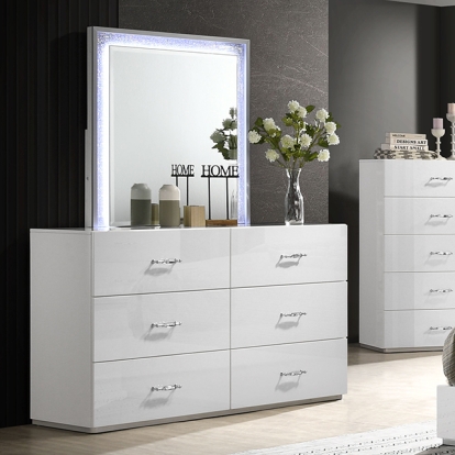 Furniture Of America Stoholm Contemporary White Dresser Model FM72000WH-D