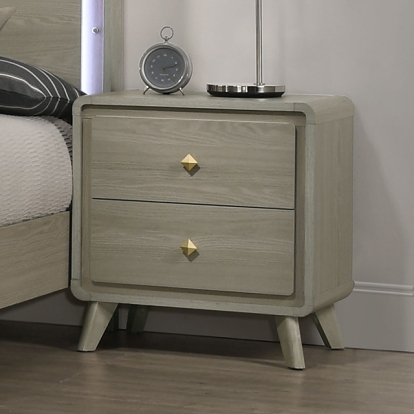 Furniture Of America Rainier Contemporary Gray Nightstand Model FM72002GY-N