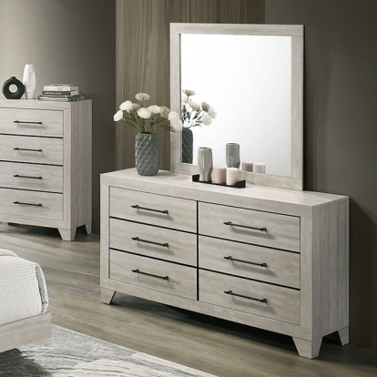 Furniture Of America Dubuque Contemporary Light Gray Dresser Model FM72003LG-D