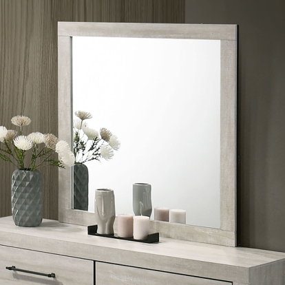 Furniture Of America Dubuque Contemporary Light Gray Mirror Model FM72003LG-M