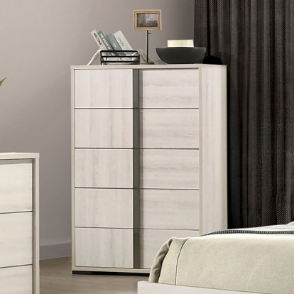 Furniture Of America Horten Contemporary White Wash Chest Model FM7200WH-C
