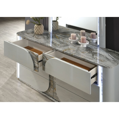 Furniture Of America Cleburne Contemporary Light Gray Dresser Model FM72011LG-D