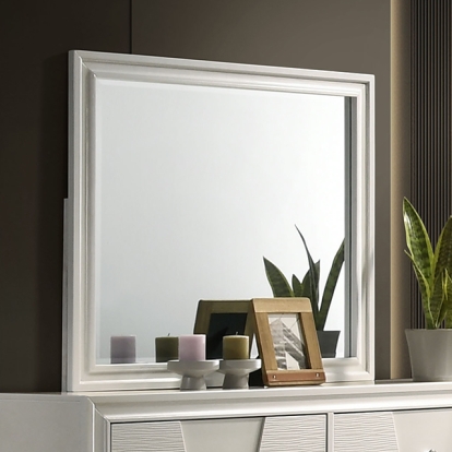 Furniture Of America Holsted Contemporary White Mirror Model FM72012WH-M