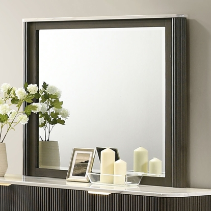 Furniture Of America Lantrisant Contemporary Dark Walnut Mirror Model FM72014DW-M