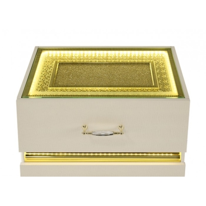 Furniture Of America Lucida Contemporary Beige Nightstand Model FM72015BG-N