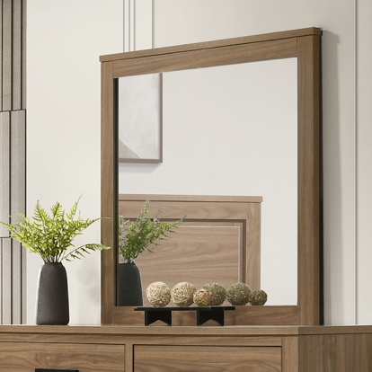 Furniture Of America Panelli Transitional Walnut Mirror Model FM72017BR-M