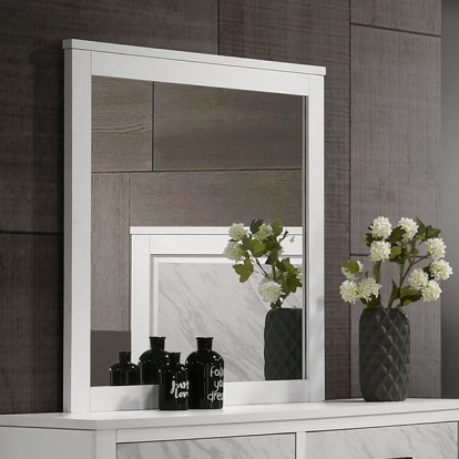 Furniture Of America Darlene Contemporary White Mirror Model FM72018WH-M