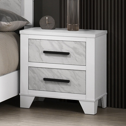 Furniture Of America Darlene Contemporary White Nightstand Model FM72018WH-N