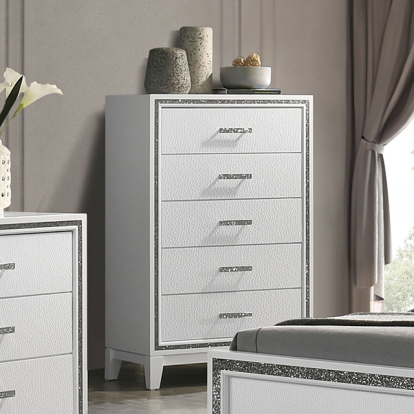 Furniture Of America Lucida Contemporary White Chest Model FM7203WH-C