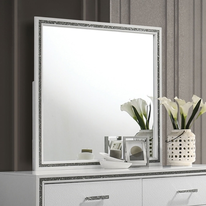 Furniture Of America Lucida Contemporary White Mirror Model FM7203WH-M