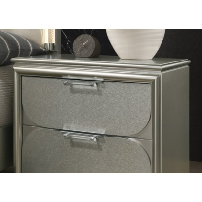 Furniture Of America Sheridan Contemporary Silver Nightstand Model FM72080SV-N