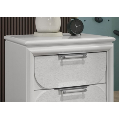 Furniture Of America Lareina Contemporary Pearl White Nightstand Model FM72081WH-N