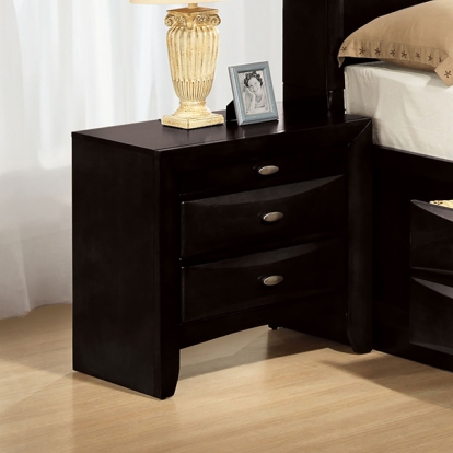 Furniture Of America Zosimo Transitional Black Night Stand Model FM7210BK-N