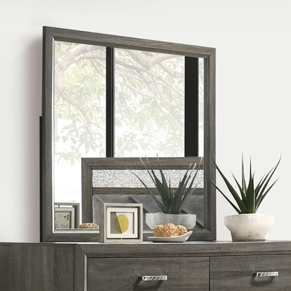 Furniture Of America Voleta Contemporary Gray Mirror Model FM7212GY-M