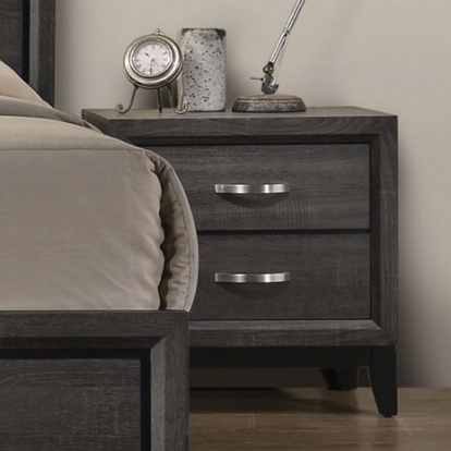 Furniture Of America Errico Contemporary Engineered Wood, Paper Veneer, Others Gray Night Stand | FM7215GY-N