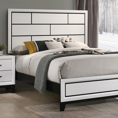 Furniture Of America Errico Contemporary White Bed Model FM7215WH-Queen Bed