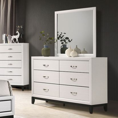 Furniture Of America Errico Contemporary White Dresser Model FM7215WH-D