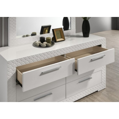 Furniture Of America Whitby Glam White Dresser Model FM7216WH-D