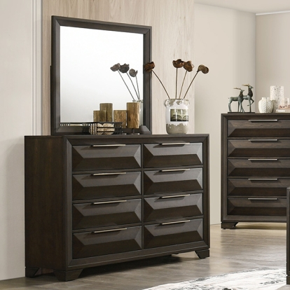 Furniture Of America Hexham Transitional Espresso Dresser Model FM7232BR-D
