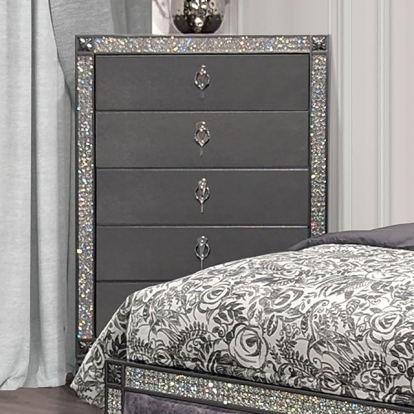 Furniture Of America Titania Glam Gray Chest Model FM7240GY-C