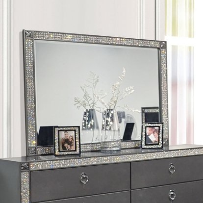 Furniture Of America Titania Glam Gray Mirror Model FM7240GY-M